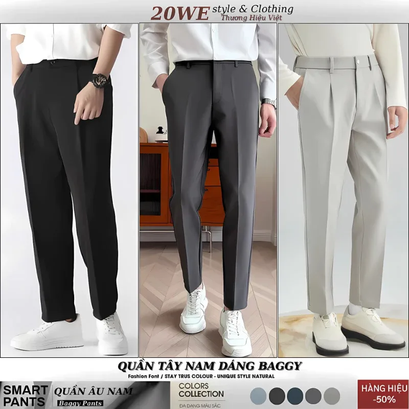 Review Quần Tây Nam Đen Ống Suông QA01 Dáng Âu Baggy Hàn Quốc – Lựa Chọn Hoàn Hảo Cho Nam Giới Hiện Đại